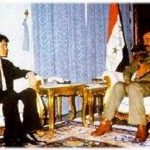 Ilyumzhinov and Saddam Hussein