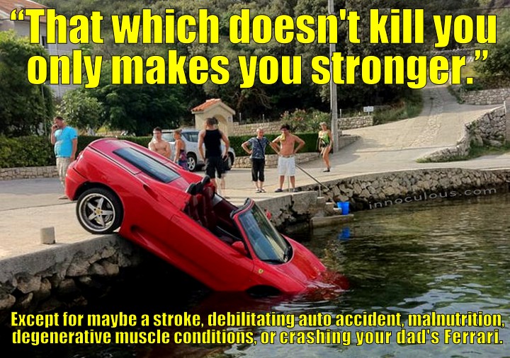 That which doesn't kill you only makes you stronger.