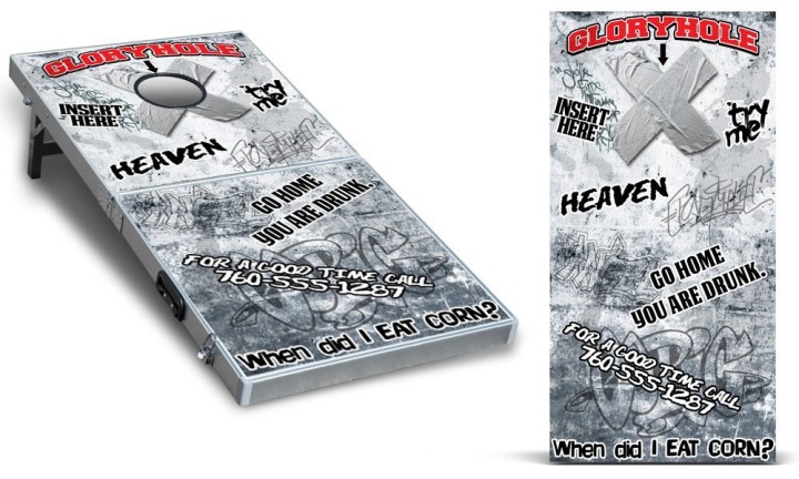 Glory Hole Corn Hole Cover