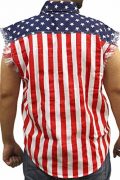 Mens-USA-Flag-Sleevless-Denim-Shirt-Biker-0-0